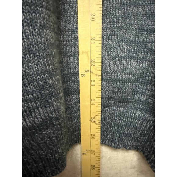 THE SWEATER Women's 100% Lamb's Wool Grey Geometric Turtle Neck Gray  Large - Picture 6 of 7